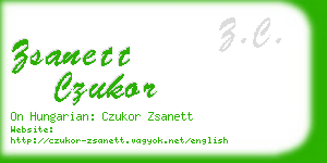 zsanett czukor business card